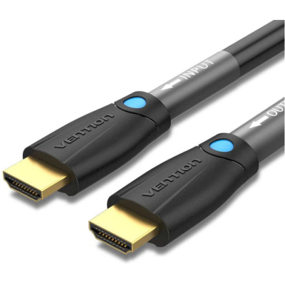 Кабель мультимедійний HDMI to HDMI 8.0m V2.0 Engineering 4K 60Hz 18Gbps HD 7.1 PVC Black Vention (AAMBK)