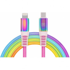 Дата кабель USB-C to Lightning 1.0m MFI Rainbow REAL-EL (EL123500054)