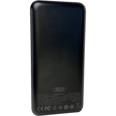 Батарея універсальна XO 20000mAh, PD/20W, QC3.0/22.5W, Input(Type-C,MicroUSB), Output(2*USB,Type-C), Black (PR188_Black)