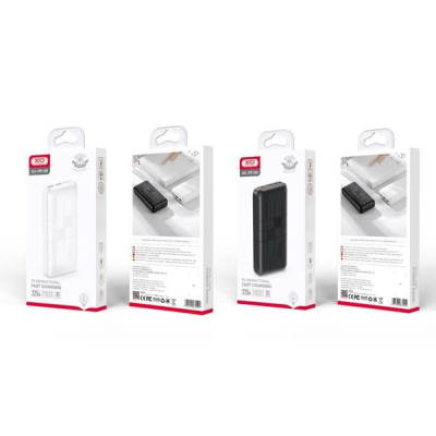 Батарея універсальна XO 20000mAh, PD/20W, QC3.0/22.5W, Input(Type-C,MicroUSB), Output(2*USB,Type-C), Black (PR188_Black)