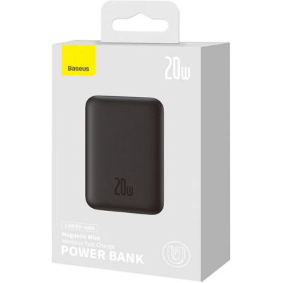 Батарея універсальна Baseus Wireless Magnetic Mini 10000mAh 20W, Black (PPCX030001\PPCXM10) (P10022100112-00)