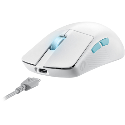 Мишка ASUS ROG Harpe Ace Aim Lab Edition Wireless/USB White (90MP02W0-BMUA10)