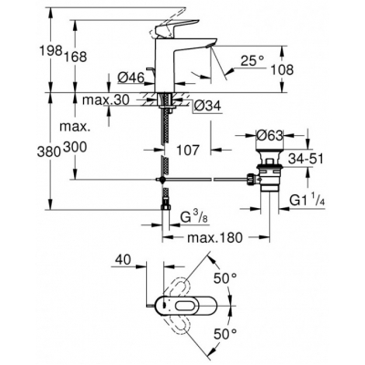 Змішувач Grohe BauLoop (23762000)