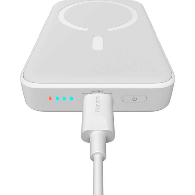 Батарея універсальна Baseus Wireless Magnetic Mini 10000mAh 20W, White (PPCX030002\PPCXM10) (P10022100212-00)