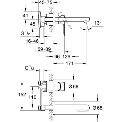 Змішувач Grohe BauLoop (20289000)