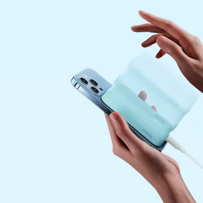 Батарея універсальна Baseus Wireless Magnetic Mini 10000mAh 20W, Blue (PPCX030003\PPCXM10) (P10022100312-00)