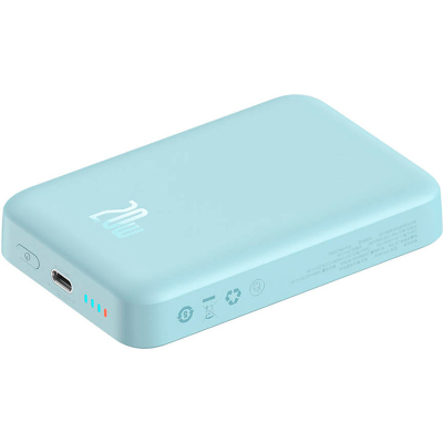 Батарея універсальна Baseus Wireless Magnetic Mini 10000mAh 20W, Blue (PPCX030003\PPCXM10) (P10022100312-00)