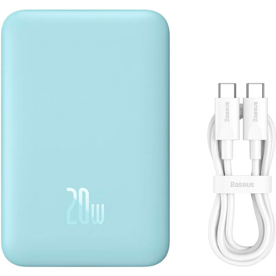 Батарея універсальна Baseus Wireless Magnetic Mini 10000mAh 20W, Blue (PPCX030003\PPCXM10) (P10022100312-00)