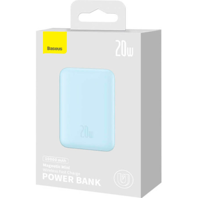 Батарея універсальна Baseus Wireless Magnetic Mini 10000mAh 20W, Blue (PPCX030003\PPCXM10) (P10022100312-00)