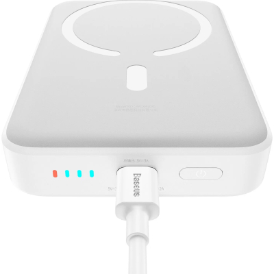 Батарея універсальна Baseus Magnetic Mini 10000mAh 30W, White (PPCX110002\PPCXM1030) (P10022105212-01)