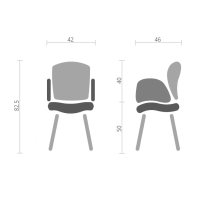 Кухонний стілець Special4You Orsa dark grey (E6675)