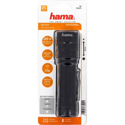 Ліхтар Hama Professional 4 LED Torch L370 Black (00136673)