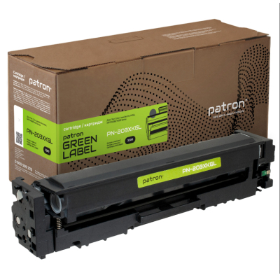 Картридж Patron HP 203X (CF540X) black Green Label (PN-203XKGL)