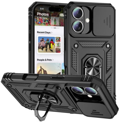Чохол до мобільного телефона BeCover Military Apple iPhone 16 Plus Black (712154)