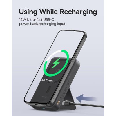 Батарея універсальна Baseus MagPro 5000mAh 20W, Black (PPCXZ05) (P10064100122-00)