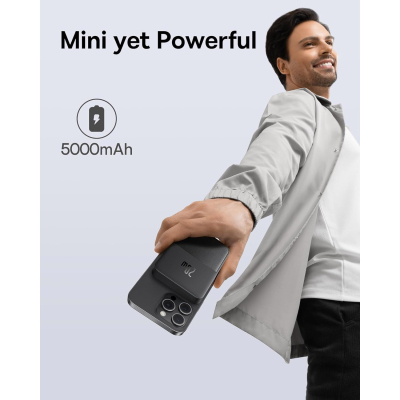 Батарея універсальна Baseus MagPro 5000mAh 20W, Black (PPCXZ05) (P10064100122-00)