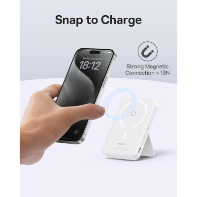 Батарея універсальна Baseus MagPro 5000mAh 20W, White (PPCXZ05) (P10064100222-00)