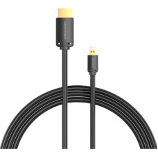 Кабель мультимедійний HDMI to Micro HDMI 1.5m V2.0 4K 60Hz 18Gbps HDR Dolby Vention (AGIBG)