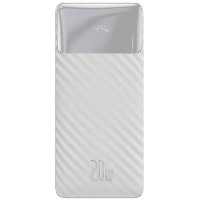 Батарея універсальна Baseus Bipow Overseas 30000mAh 20W, White (PPBD050402)
