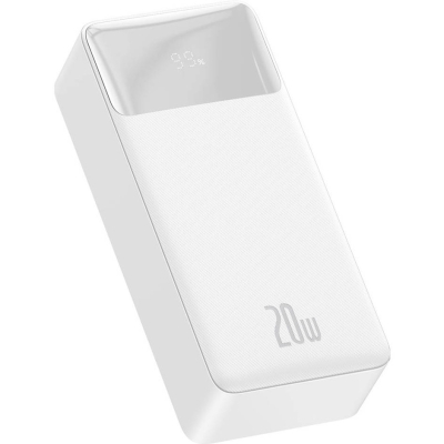 Батарея універсальна Baseus Bipow Overseas 30000mAh 20W, White (PPBD050402)