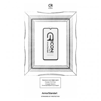 Скло захисне Armorstandart Icon Samsung M34 5G (M346) Black (ARM69569)