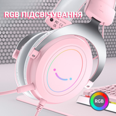 Навушники Fifine H3 RGB Pink (H3P)