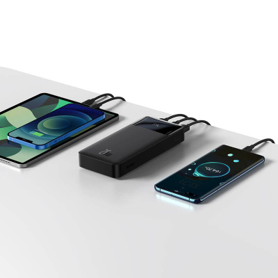 Батарея універсальна Baseus Bipow Digital Display 20000mAh 20W, Black (PPDML-M01) (PPBD050501)