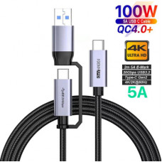 Дата кабель USB-C to USB-C 2.0m USB 3.2 Pulsing Fast Charging 100W XoKo (XK-SC-3-100W)