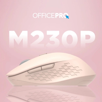 Мишка OfficePro M230P Silent Click Wireless/Bluetooth Pink (M230P)