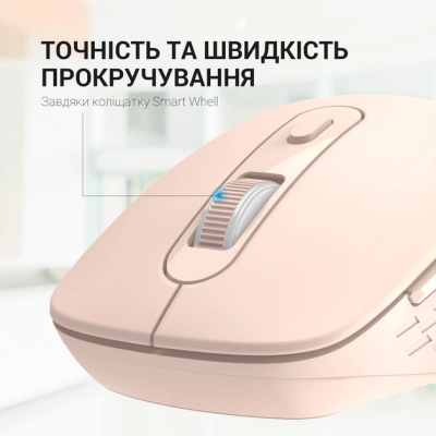 Мишка OfficePro M230P Silent Click Wireless/Bluetooth Pink (M230P)