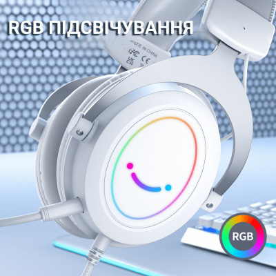 Навушники Fifine H3 RGB White (H3W)
