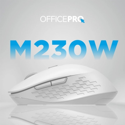 Мишка OfficePro M230W Silent Click Wireless/Bluetooth White (M230W)