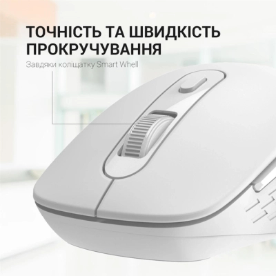 Мишка OfficePro M230W Silent Click Wireless/Bluetooth White (M230W)