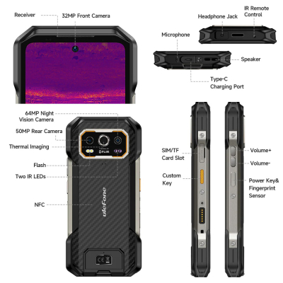 Мобільний телефон Ulefone Armor 27T 12/256Gb Black (6975326663885)