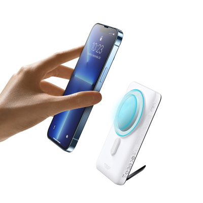 Батарея універсальна Baseus Magnetic Bracket 10000mAh 20W, White (PPCXZ10) (PPCX000002)
