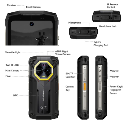Мобільний телефон Ulefone Armor Mini 20 Pro 8/256Gb Black (6975326663243)