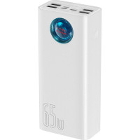 Батарея універсальна Baseus Amblight Digital Quick 30000mAh 65W, White (PPLG000102)