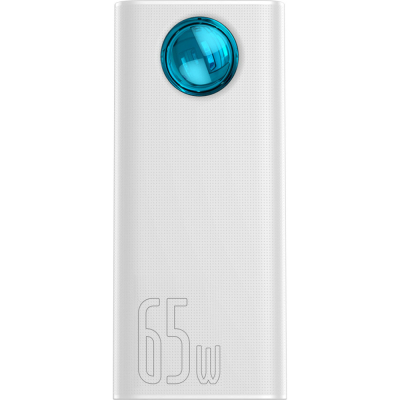 Батарея універсальна Baseus Amblight Digital Quick 30000mAh 65W, White (PPLG000102)
