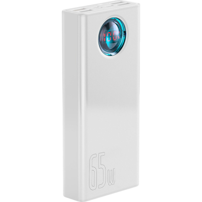 Батарея універсальна Baseus Amblight Digital Quick 30000mAh 65W, White (PPLG000102)