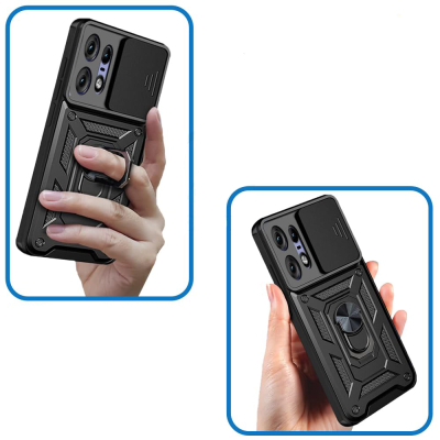 Чохол до мобільного телефона BeCover Military Motorola Edge 50 Pro Black (712161)
