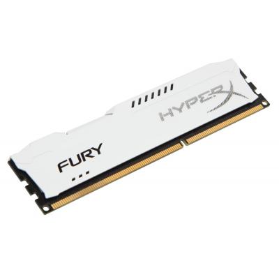 Модуль пам'яті для комп'ютера DDR3 8Gb 1600 MHz HyperX Fury White Kingston Fury (ex.HyperX) (HX316C10FW/8)