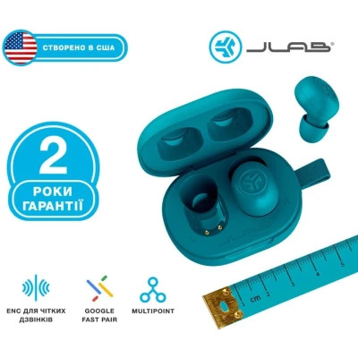 Навушники Jlab JBuds Mini Aqua Teal (IEUEBJBMINIRAQUA124)
