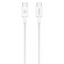 Дата кабель USB-C to USB-C 1.0m 3A White T-Phox (T-CC834)