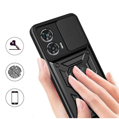 Чохол до мобільного телефона BeCover Military Motorola Moto G85 Black (712163)