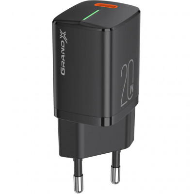 Зарядний пристрій Grand-X CH-790 20W PD 3.0 USB-C (CH-790)
