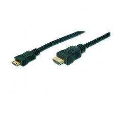 Кабель мультимедійний HDMI A to HDMI C (mini), 2.0m Digitus (AK-330106-020-S)