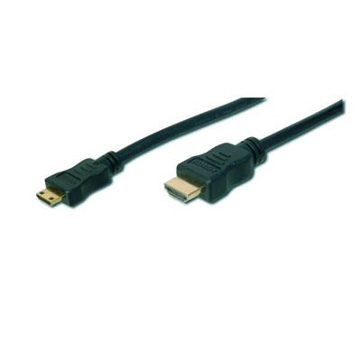 Кабель мультимедійний HDMI A to HDMI C (mini), 2.0m Digitus (AK-330106-020-S)