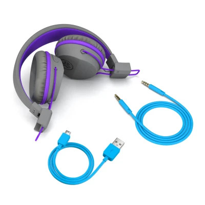 Навушники Jlab JBuddies Studio Wireless Graphite/Purple (IEUHBSTUDIORGRYPRPL4)