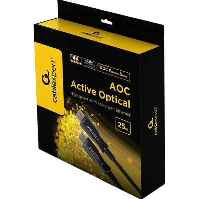 Кабель мультимедійний HDMI to HDMI 25.0m V.2.0, 4K 60Hz Optical Cablexpert (CCBP-HDMI-AOC-25M)