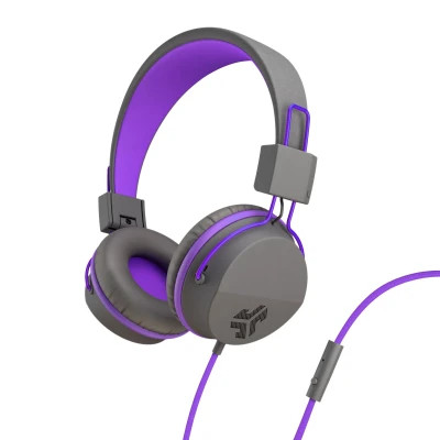 Навушники Jlab JBuddies Studio Kids Wired Graphite/Violet (IEUHJKSTUDIORGRYPRP6)